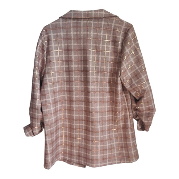 Alice Blue Tan Blazer with Notched Lapels Large - Picture 2 of 6